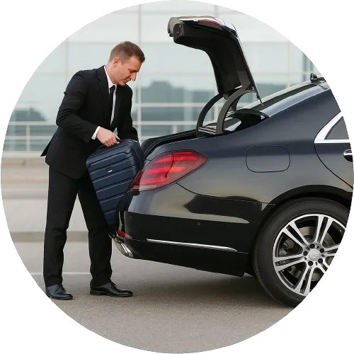 Chauffeur with Luggage